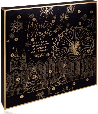 Advento kalendorius WINTER MAGIC NOIR, 40 x 4.8 x 40 cm.