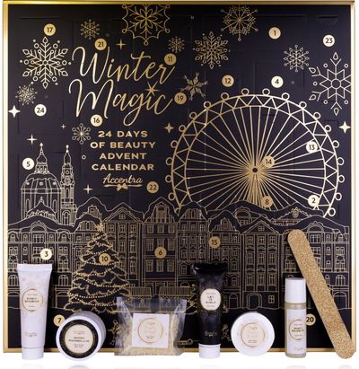 Advento kalendorius WINTER MAGIC NOIR, 40 x 4.8 x 40 cm.