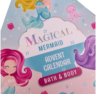 Advento kalendorius MAGICAL UNICORN & MERMAID, 40 x 8.5 x 39 cm