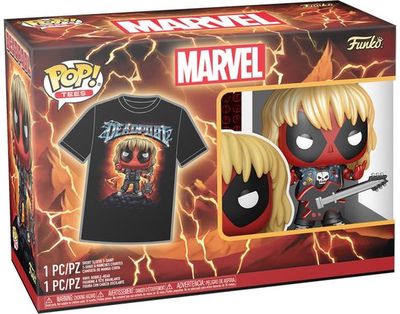 Figūrėlės ir marškinėlių rinkinys FUNKO POP & Tee: Deadpool - Heavy Metal (L)