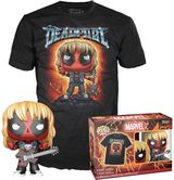 Figūrėlės ir marškinėlių rinkinys FUNKO POP & Tee: Deadpool - Heavy Metal (XL)