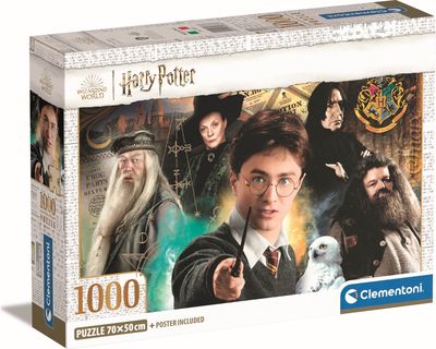 Dėlionė CLEMENTONI HARRY POTTER 1000 det. (compact)