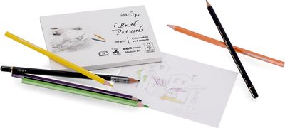 Piešimo atvirutės, Bristol popierius, 308 g, 15x10,5 cm, 20 vnt.