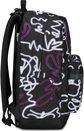 Dvipusė kuprinė SEVEN LEDCONTOUR, su ausinėmis, RPET, 44 cm, juoda/ grafiti