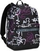 Dvipusė kuprinė SEVEN LEDCONTOUR, su ausinėmis, RPET, 44 cm, juoda/ grafiti