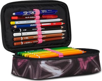 Penalas-dėžutė SEVEN QUICK CASE ROSE-VIOLET, RPET, XL, užpildytas