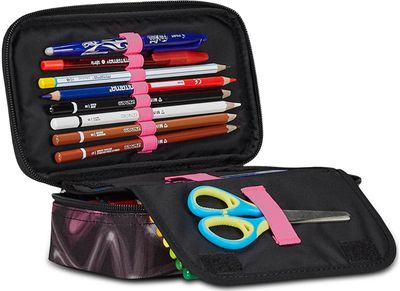 Penalas-dėžutė SEVEN QUICK CASE ROSE-VIOLET, RPET, XL, užpildytas