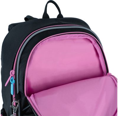 Ergonominė kuprinė Kite HEART, M, 39 cm, su LED, juodos sp.