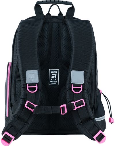 Ergonominė kuprinė Kite HEART, M, 39 cm, su LED, juodos sp.