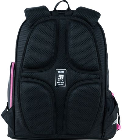 Ergonominė kuprinė Kite HEART, M, 39 cm, su LED, juodos sp.