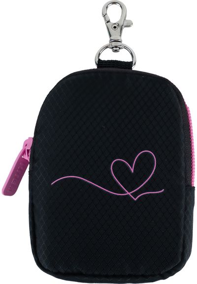 Ergonominė kuprinė Kite HEART, M, 39 cm, su LED, juodos sp.