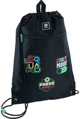 Sportinis maišelis Kite SQUAD, 46 cm, juodos sp.