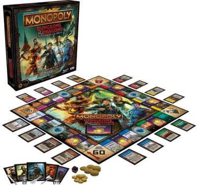 Stalo žaidimas MONOPOLY Dungeons and Dragons (EN)