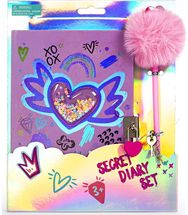 Dienoraštis TCD KIDS ROSE su tušinuku ir spynele, bl