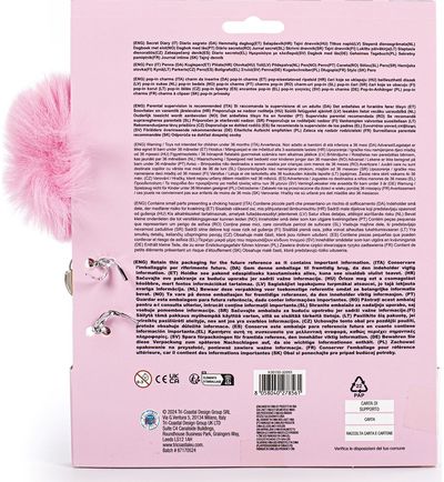 Dienoraštis TCD KIDS UNICORN su tušinuku ir spynele, bl