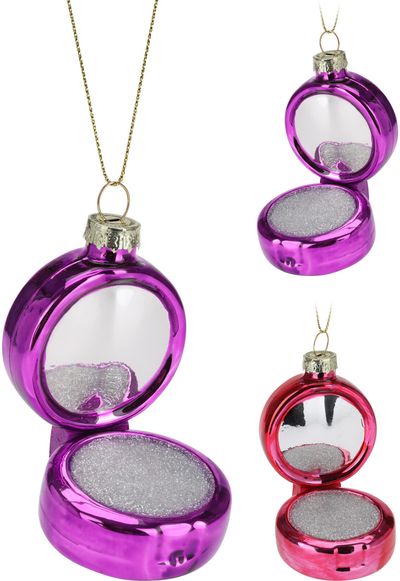 Eglutės žaisliukas POWDRCASE, įv. rūšys