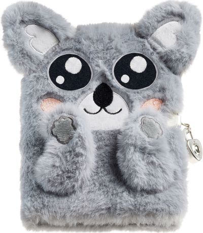 Dienoraštis B2F SECRET DIARY KOALA su spynele, kailinis, 80 l., 80 g
