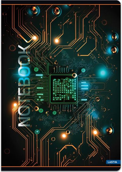 Sąsiuvinis Lastva MATRIX, A4, 80 g, 52 l., langeliais