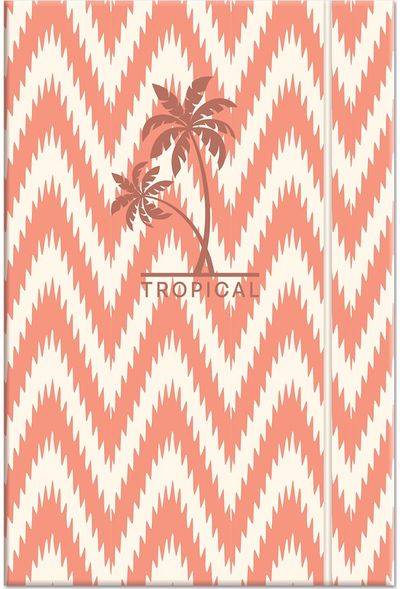 Dėklas sąsiuviniams Lastva Tropical su guma, A4, 2 cm