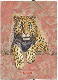 Aplankas plastikinis Brunnen SAFARI WORLD su guma, A4