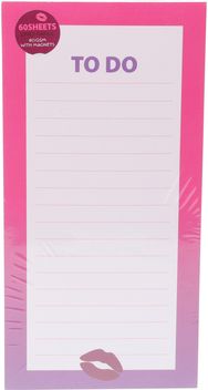 Magnetinis bloknotas PINK PARTY, 18 x 9 cm