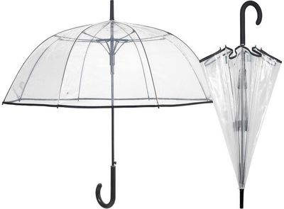 Skėtis Perletti Time, automat., ilg., dm. 89 cm, permatomas