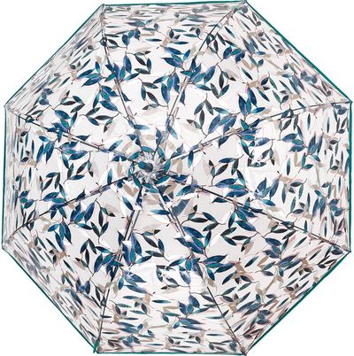 Skėtis Perletti Time LEAF, automat., ilg., dm. 89 cm, permatomas