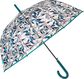 Skėtis Perletti Time LEAF, automat., ilg., dm. 89 cm, permatomas