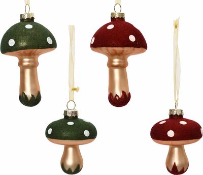 Eglutės žaisliukas KM MUSHROOM, įv. rūšys