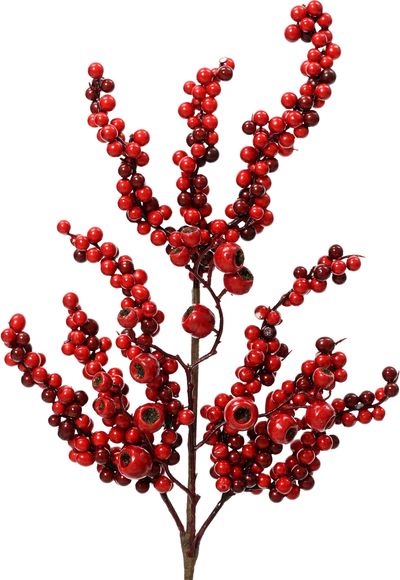 Kalėdinė šaka KM XMAS RED, 60 cm