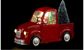 LED dekoracija KM XMAS CAR, 14 cm