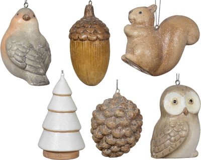 Pakabinama dekoracija KM FOREST, įv. rūšys