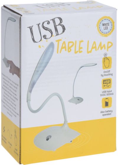 Stalinė lempa WHITE su LED