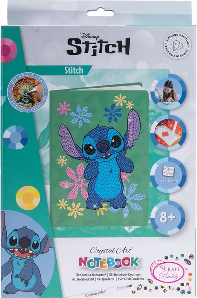 DISNEY CRYSTAL ART Užrašų knygelė Stitch