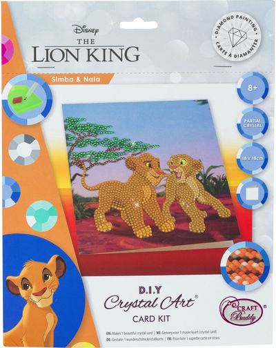 DISNEY CRYSTAL ART Atvirukas Simba ir Nala