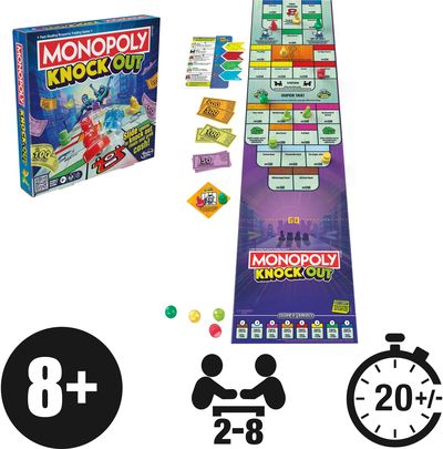 MONOPOLY Stalo žaidimas Knockout, anglų k.