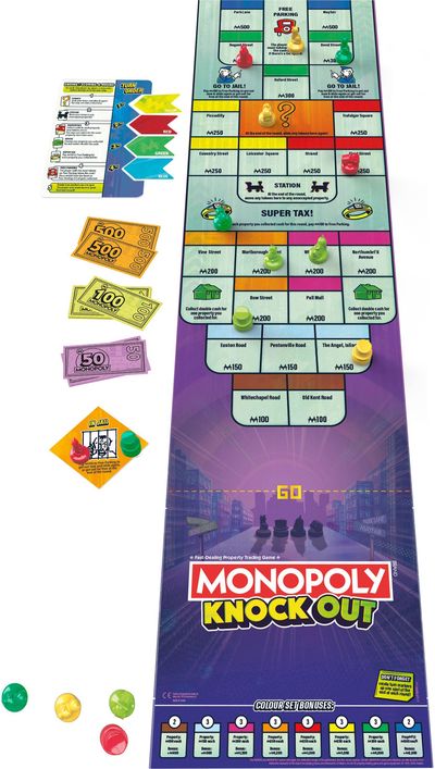 MONOPOLY Stalo žaidimas Knockout, anglų k.