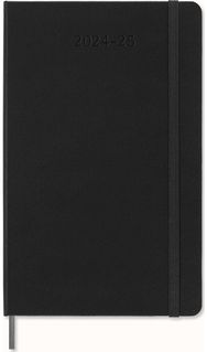 Moleskine 2025 18-Month Weekly Large Hardcover Notebook: Black