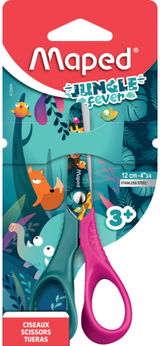 Žirklės MAPED Jungle Fever Vivo, 12 cm, bl.