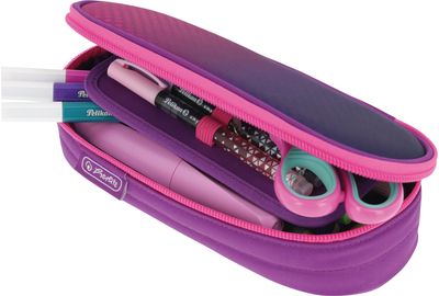 Penalas Herlitz PINK&PURPLE, ovalus, 1 sk.
