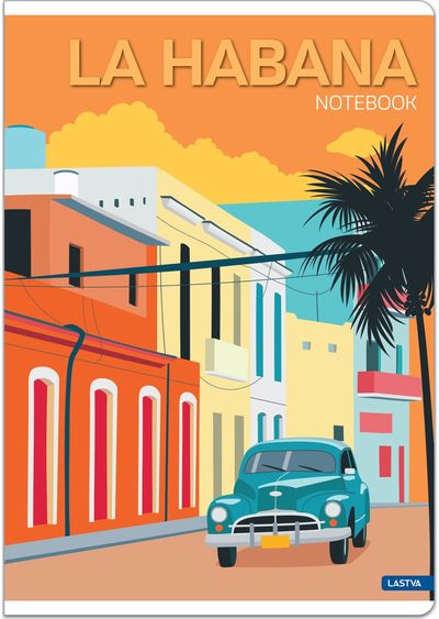 Sąsiuvinis Lastva TRAVEL, A5+, 80 g, 12 l., langeliais