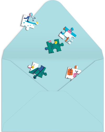 Dėlionė - sveikinimo atvirukas GALISON Merry & Bright 60 det,