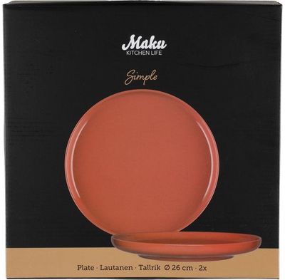 Lėkštė MAKU 26 cm, 2 vnt