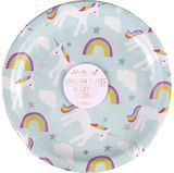 Vienkartinės lėkštės Great Pretenders Unicorn, mažos, 8 vnt