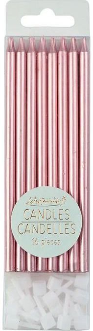 Torto žvakutės Great Pretenders Metallic Pink, 16 vnt
