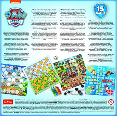 TREFL PAW PATROL 15 in 1 žaidimas Šuniukai-patruliai