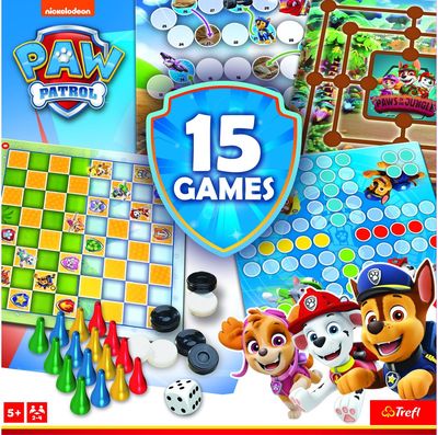 TREFL PAW PATROL 15 in 1 žaidimas Šuniukai-patruliai