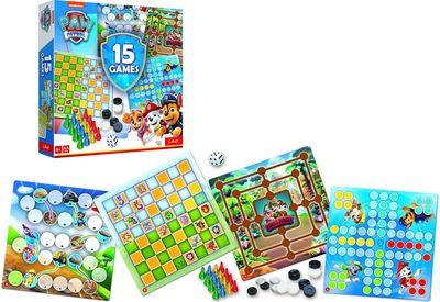 TREFL PAW PATROL 15 in 1 žaidimas Šuniukai-patruliai