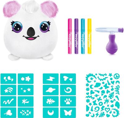 AIRBRUSH PLUSH Rinkinys su aerografu Gyvūnėlis kibirėlyje