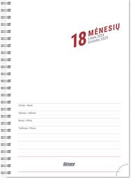 Vidaus blokas darbo knygai 2025/2026 A5 18 mėnesių SPIREX